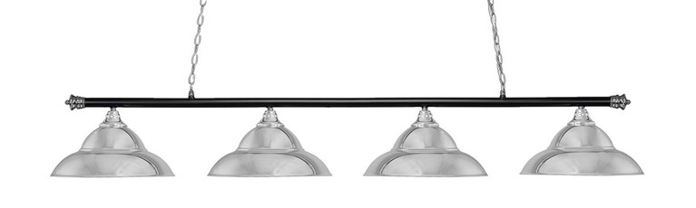 Toltec Lighting - 374-CHMB-429-CH - Four Light Bar - Oxford - Chrome & Matte Black