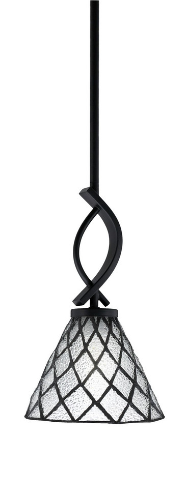Toltec Lighting - 3901-MB-9185 - One Light Mini Pendant - Cavella - Matte Black