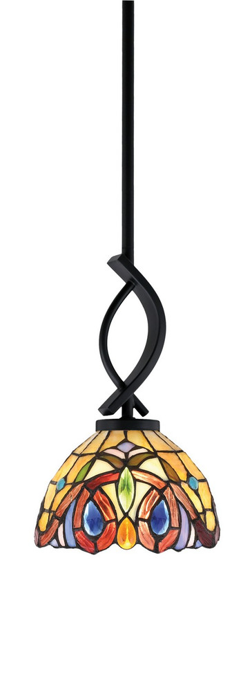 Toltec Lighting - 3901-MB-9445 - One Light Mini Pendant - Cavella - Matte Black
