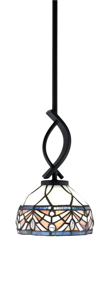 Toltec Lighting - 3901-MB-9485 - One Light Mini Pendant - Cavella - Matte Black