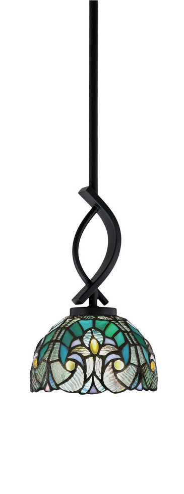 Toltec Lighting - 3901-MB-9925 - One Light Mini Pendant - Cavella - Matte Black