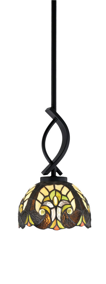 Toltec Lighting - 3901-MB-9945 - One Light Mini Pendant - Cavella - Matte Black
