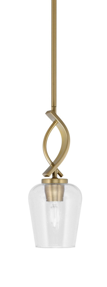 Toltec Lighting - 3901-NAB-210 - One Light Mini Pendant - Cavella - New Age Brass