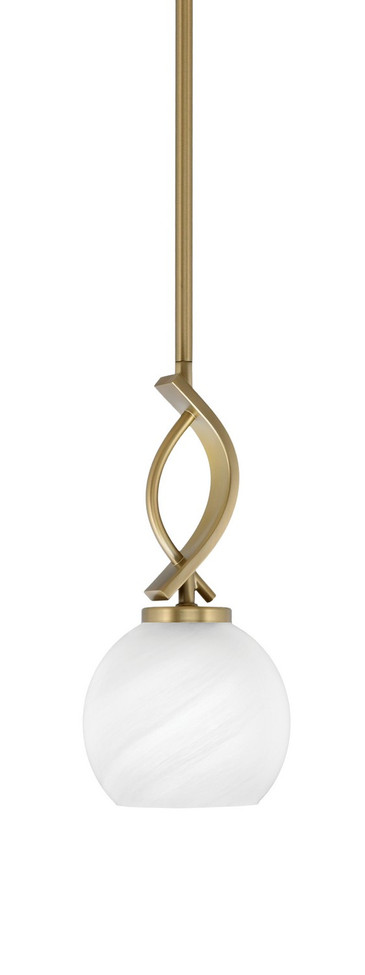 Toltec Lighting - 3901-NAB-4101 - One Light Mini Pendant - Cavella - New Age Brass