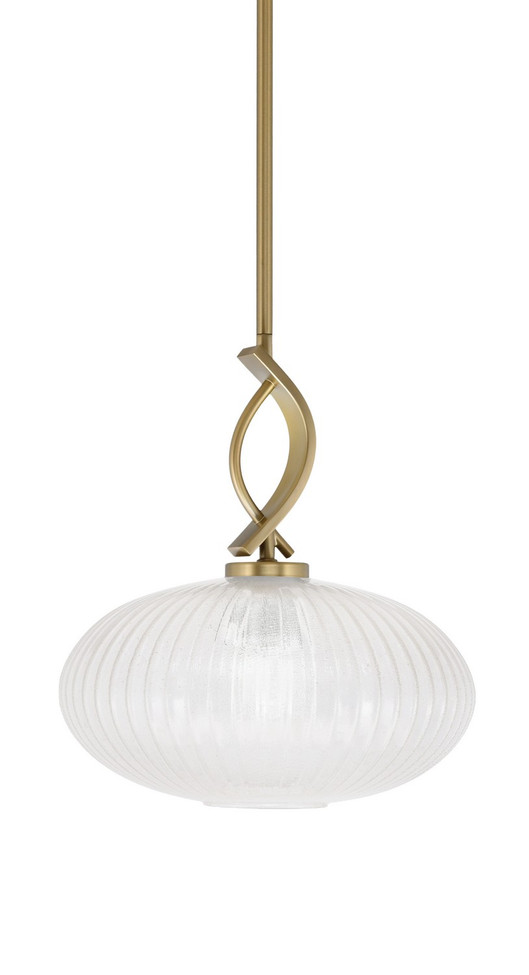 Toltec Lighting - 3901-NAB-4658 - One Light Mini Pendant - Cavella - New Age Brass