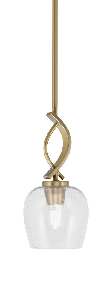 Toltec Lighting - 3901-NAB-4810 - One Light Mini Pendant - Cavella - New Age Brass