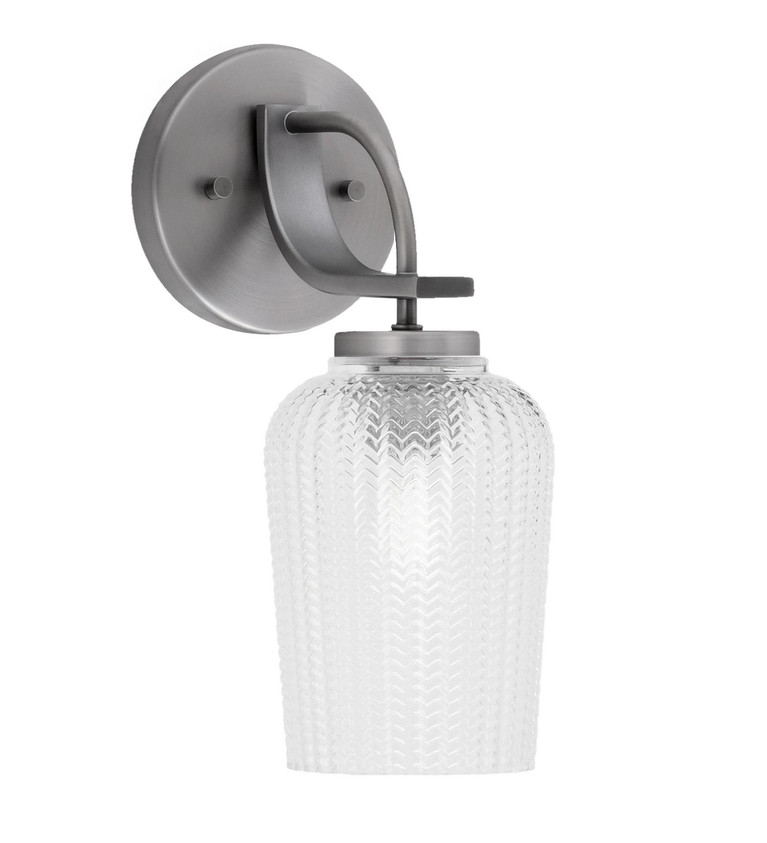 Toltec Lighting - 3911-GP-4250 - One Light Wall Sconce - Cavella - Graphite