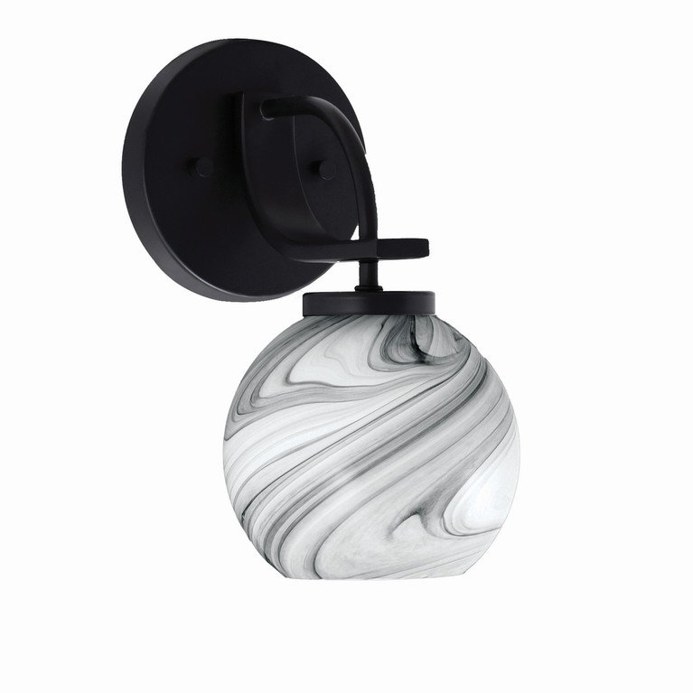Toltec Lighting - 3911-MB-4109 - One Light Wall Sconce - Cavella - Matte Black