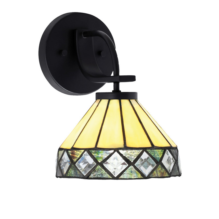 Toltec Lighting - 3911-MB-9405 - One Light Wall Sconce - Cavella - Matte Black
