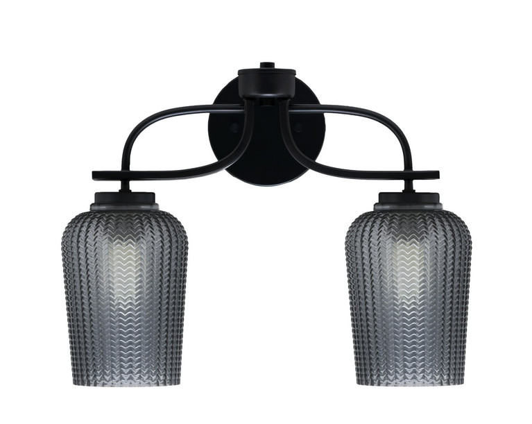 Toltec Lighting - 3912-MB-4252 - Two Light Bath Bar - Cavella - Matte Black