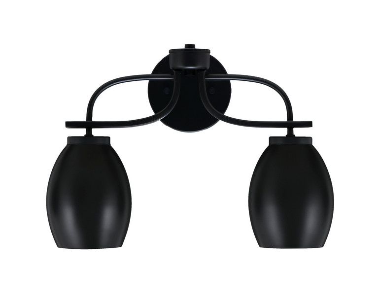 Toltec Lighting - 3912-MB-426-MB - Two Light Bath Bar - Cavella - Matte Black