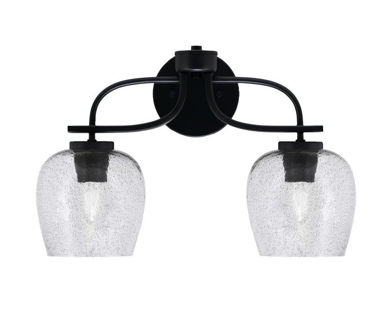 Toltec Lighting - 3912-MB-4812 - Two Light Bath Bar - Cavella - Matte Black