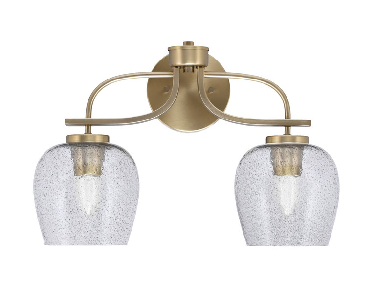 Toltec Lighting - 3912-NAB-4812 - Two Light Bath Bar - Cavella - New Age Brass