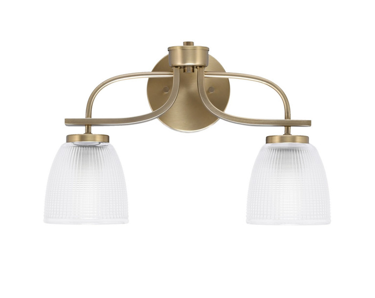 Toltec Lighting - 3912-NAB-500 - Two Light Bath Bar - Cavella - New Age Brass