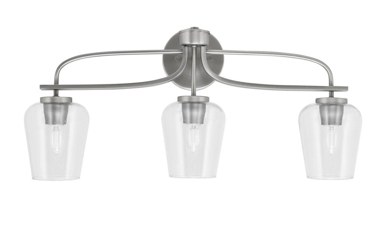 Toltec Lighting - 3913-GP-210 - Three Light Bath Bar - Cavella - Graphite