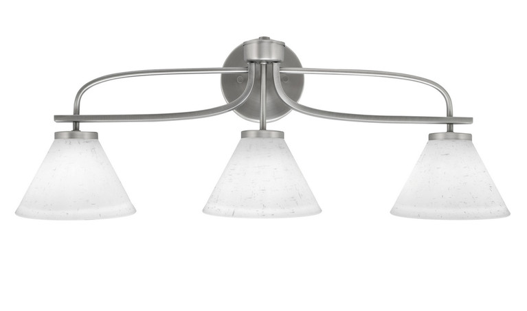 Toltec Lighting - 3913-GP-312 - Three Light Bath Bar - Cavella - Graphite