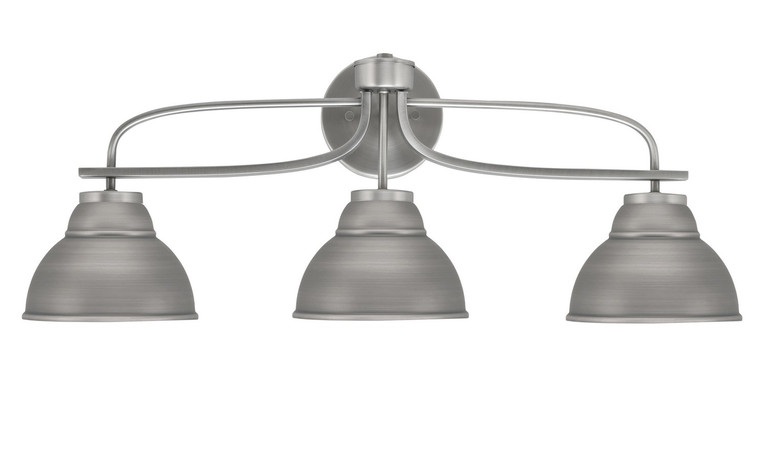 Toltec Lighting - 3913-GP-427-GP - Three Light Bath Bar - Cavella - Graphite