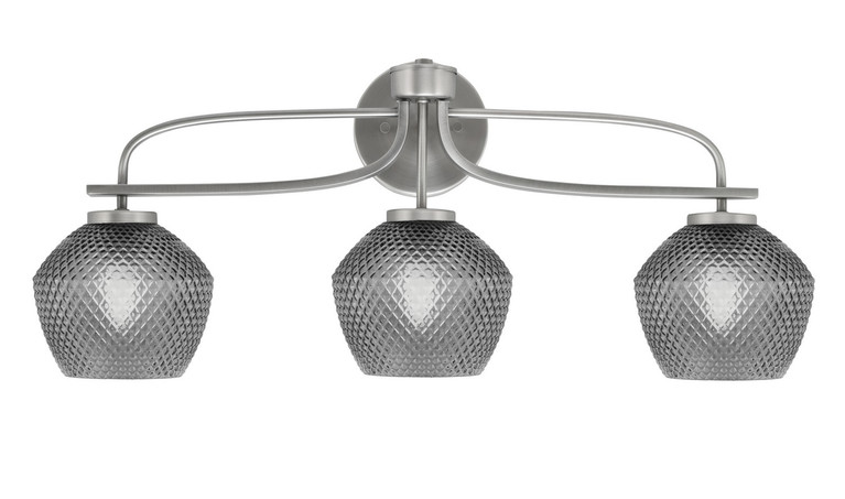 Toltec Lighting - 3913-GP-4622 - Three Light Bath Bar - Cavella - Graphite