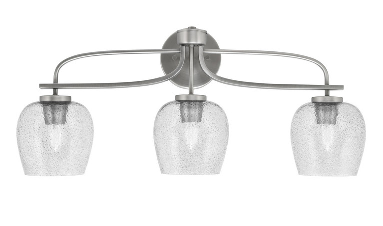 Toltec Lighting - 3913-GP-4812 - Three Light Bath Bar - Cavella - Graphite