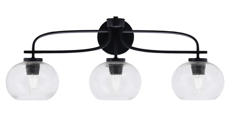 Toltec Lighting - 3913-MB-202 - Three Light Bath Bar - Cavella - Matte Black