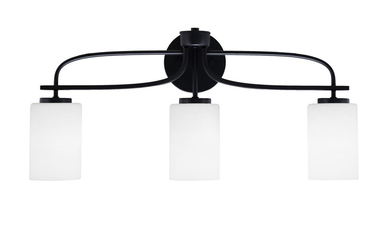 Toltec Lighting - 3913-MB-310 - Three Light Bath Bar - Cavella - Matte Black