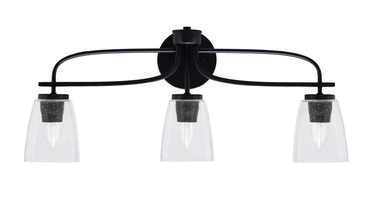 Toltec Lighting - 3913-MB-461 - Three Light Bath Bar - Cavella - Matte Black