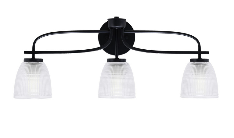 Toltec Lighting - 3913-MB-500 - Three Light Bath Bar - Cavella - Matte Black