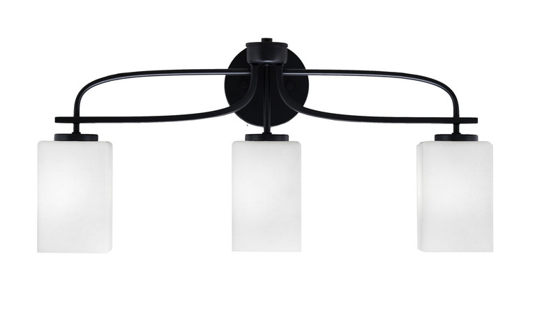 Toltec Lighting - 3913-MB-531 - Three Light Bath Bar - Cavella - Matte Black