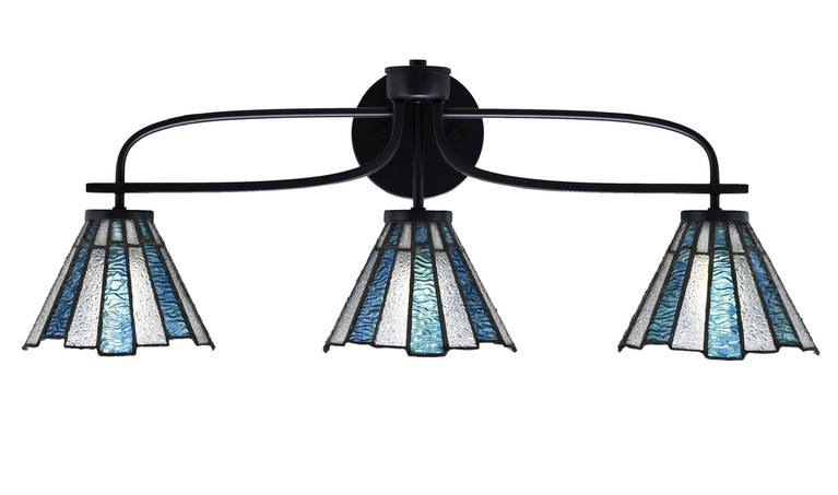 Toltec Lighting - 3913-MB-9325 - Three Light Bath Bar - Cavella - Matte Black