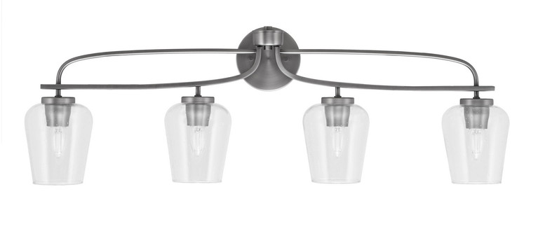 Toltec Lighting - 3914-GP-210 - Four Light Bath Bar - Cavella - Graphite