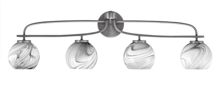 Toltec Lighting - 3914-GP-4109 - Four Light Bath Bar - Cavella - Graphite