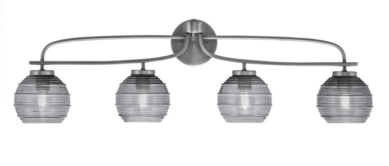 Toltec Lighting - 3914-GP-5112 - Four Light Bath Bar - Cavella - Graphite