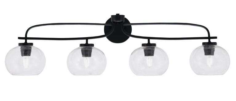 Toltec Lighting - 3914-MB-202 - Four Light Bath Bar - Cavella - Matte Black