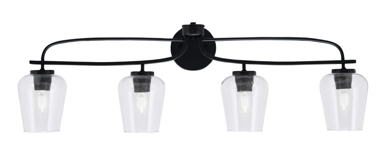Toltec Lighting - 3914-MB-210 - Four Light Bath Bar - Cavella - Matte Black