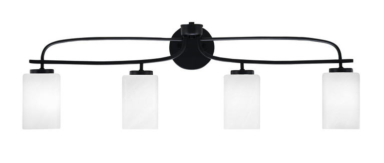 Toltec Lighting - 3914-MB-3001 - Four Light Bath Bar - Cavella - Matte Black