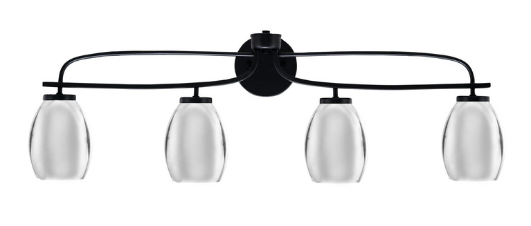 Toltec Lighting - 3914-MB-426-CH - Four Light Bath Bar - Cavella - Matte Black