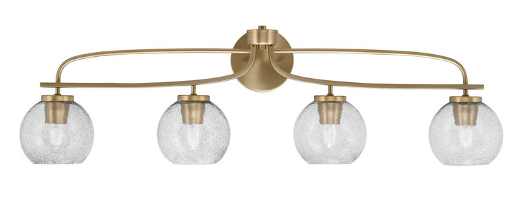Toltec Lighting - 3914-NAB-4102 - Four Light Bath Bar - Cavella - New Age Brass