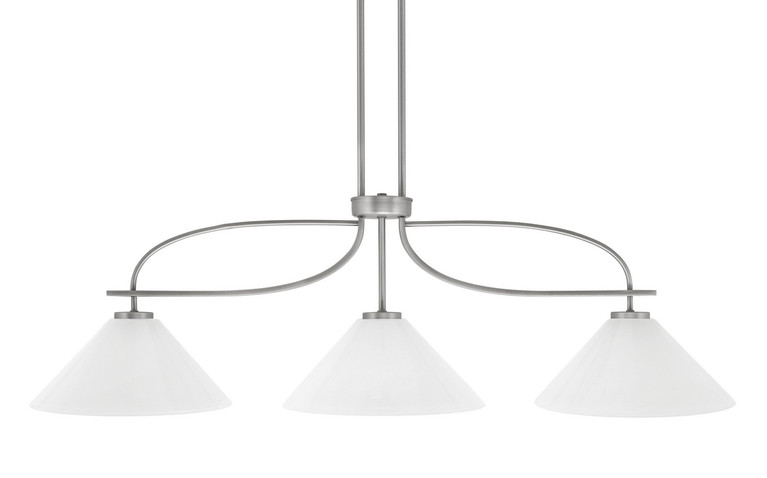 Toltec Lighting - 3936-GP-2121 - Three Light Island Pendant - Cavella - Graphite