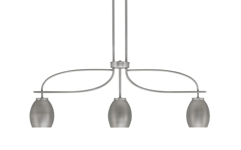 Toltec Lighting - 3936-GP-426-GP - Three Light Island Pendant - Cavella - Graphite