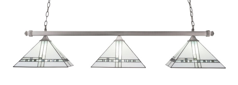 Toltec Lighting - 403-BN-955 - Three Light Bar - Square/Square - Brushed Nickel