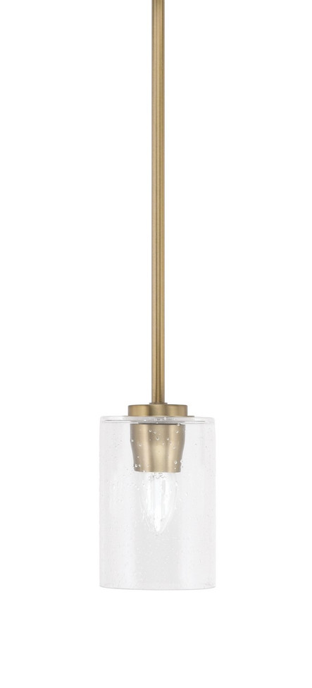 Toltec Lighting - 4501-NAB-300 - One Light Mini Pendant - Atlas - New Age Brass