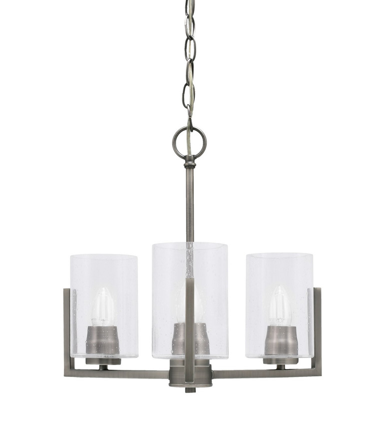 Toltec Lighting - 4503-GP-300 - Three Light Chandelier - Atlas - Graphite