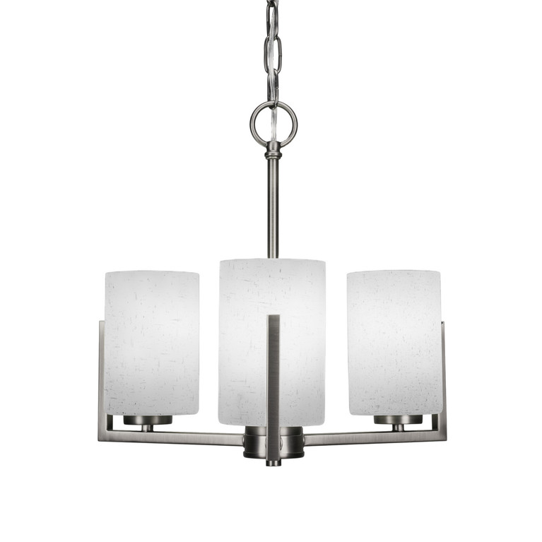 Toltec Lighting - 4503-GP-310 - Three Light Chandelier - Atlas - Graphite
