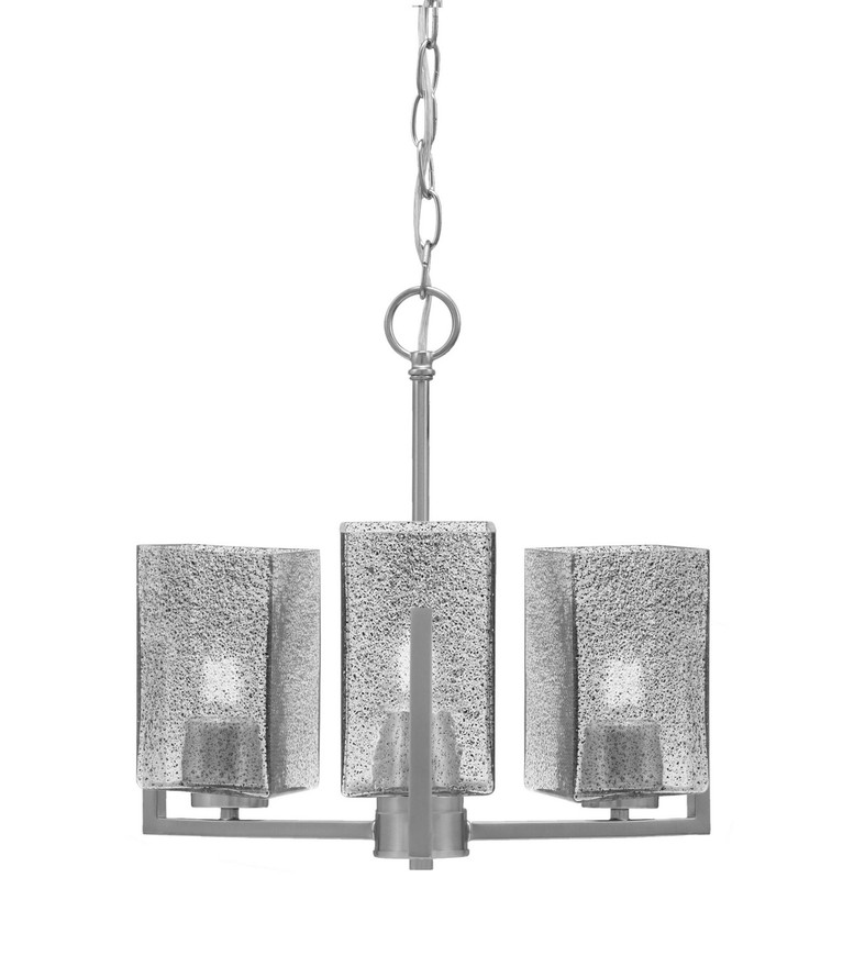 Toltec Lighting - 4503-GP-542 - Three Light Chandelier - Atlas - Graphite