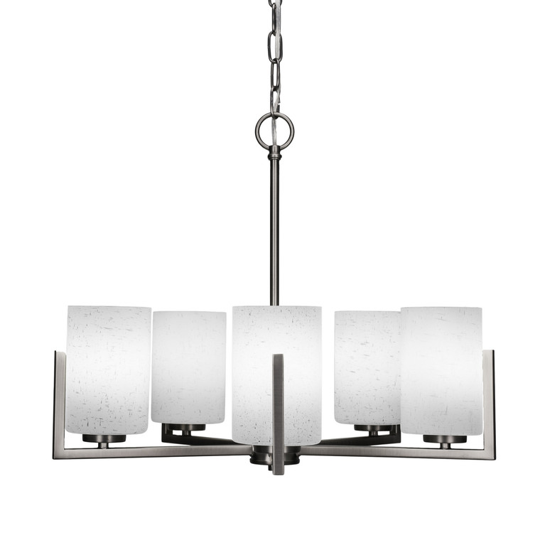 Toltec Lighting - 4505-GP-310 - Five Light Chandelier - Atlas - Graphite