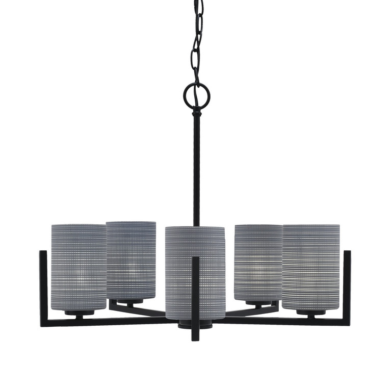 Toltec Lighting - 4505-MB-4062 - Five Light Chandelier - Atlas - Matte Black