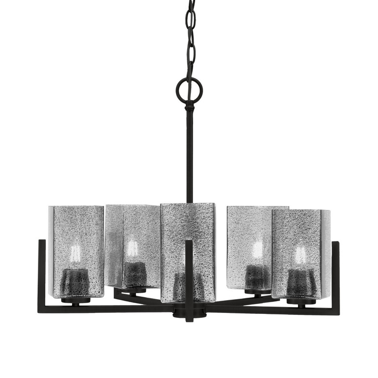 Toltec Lighting - 4505-MB-542 - Five Light Chandelier - Atlas - Matte Black