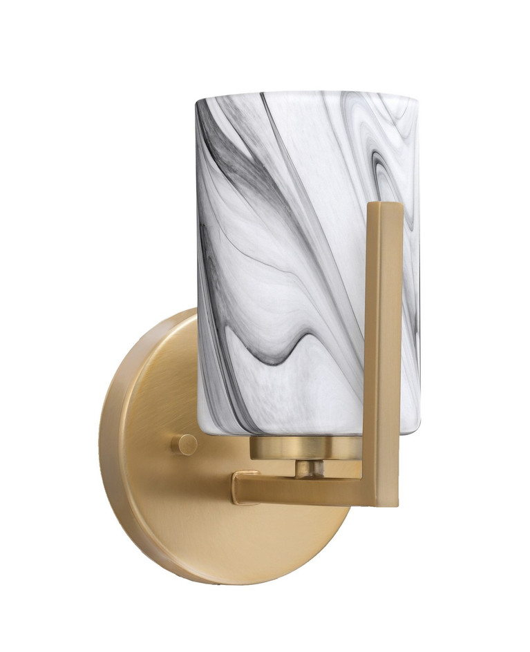 Toltec Lighting - 4511-NAB-3009 - One Light Wall Sconce - Atlas - New Age Brass