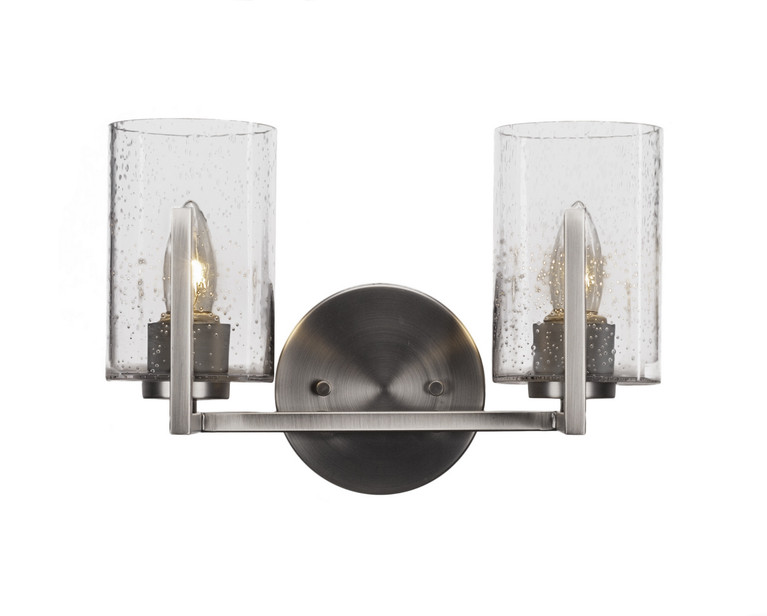 Toltec Lighting - 4512-GP-300 - Two Light Bath Bar - Atlas - Graphite