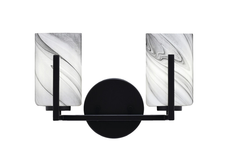 Toltec Lighting - 4512-MB-3009 - Two Light Bath Bar - Atlas - Matte Black
